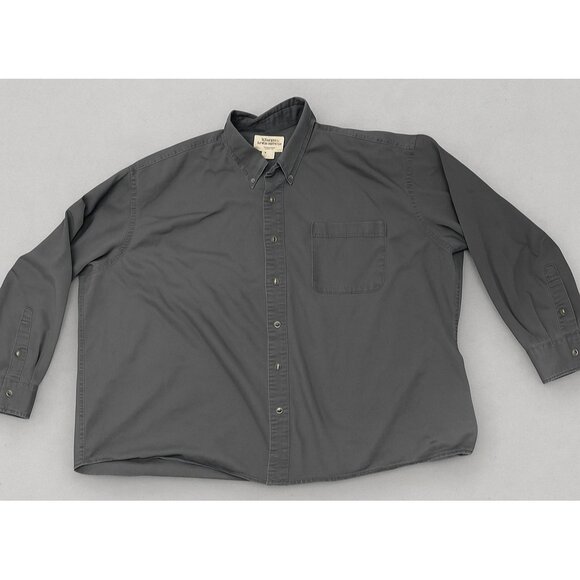 Cabela’s 3XL Long Sleeve Button Up Shirt Gray Casual Workwear - Picture 1 of 15